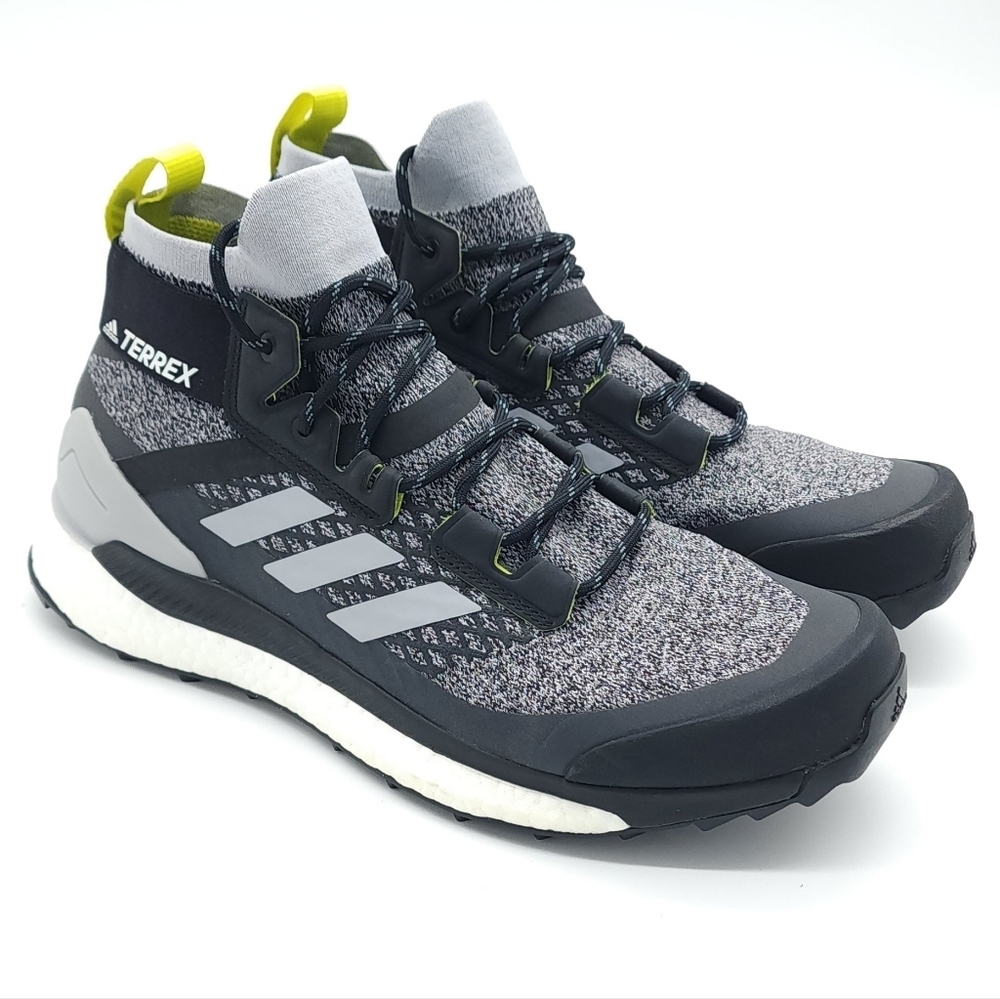 Adidas TERREX FREE HIKER PRIMEBLUE Hiking Shoes Halo Silver Core Black Size 9.5